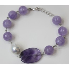 BRACCIALE CON AMETISTA